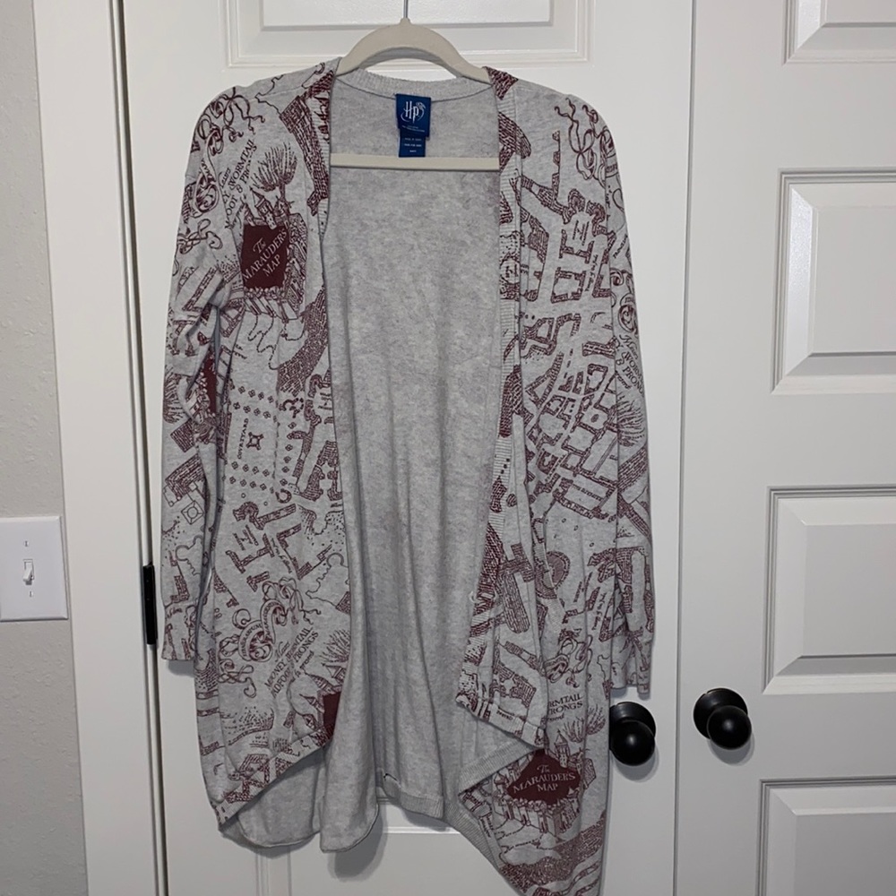 Harry Potter Marauder’s Map Cardigan with POCKETS